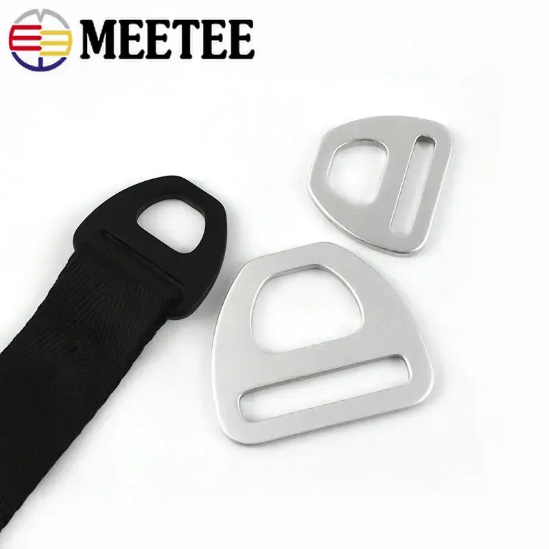 5Pcs Metal Bag Strap Buckels 15/20/25/38mm D Ring Buckle Webbing Pet Collar Clasp Adjuster Hook DIY Handbag Hardware Accessories
