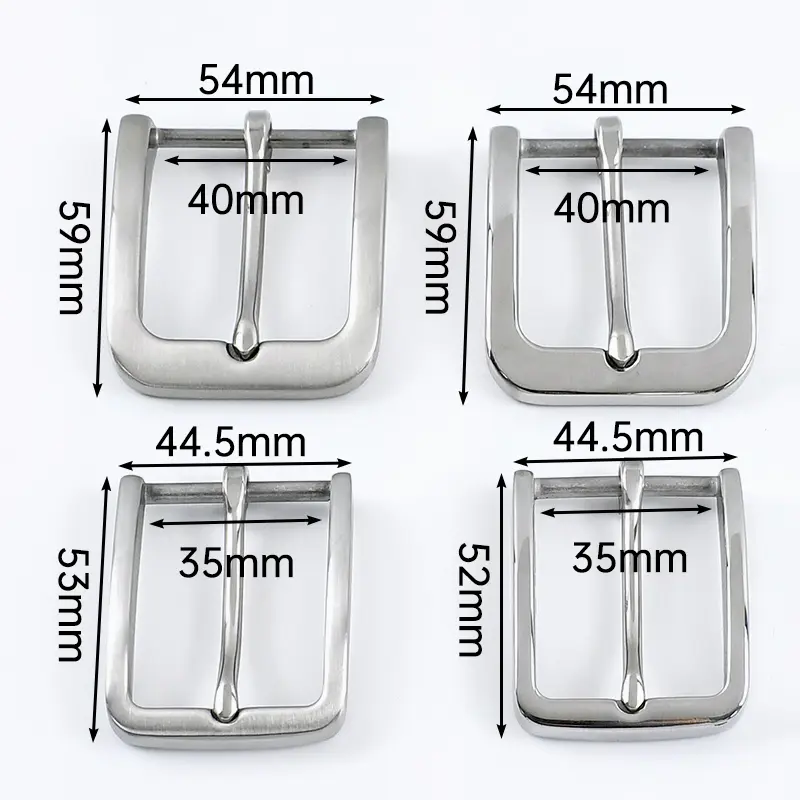 1Pc 35/40mm Stainless Steel Mens Belt Pin Buckle for Sewing Cowboy Jeans Waistband Head Clothing DIY Leather Craft Accessories