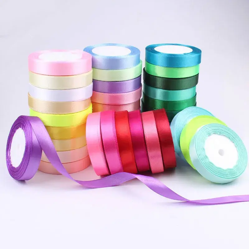 15mm Satin Ribbons 22Meters/Roll Wedding Christmas Halloween Birthday Party Gift Box Cake Wrapping Decoration Ribbons DIY Crafts
