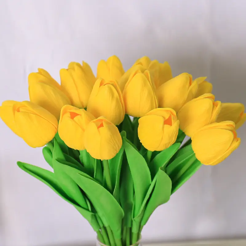 1pcs 34cm Artificial Flowers PU Tulips Home Party Wedding Christmas Decoration Fake Floral