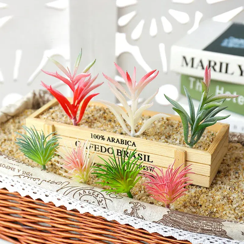 Artificial Succulent Plants Home Garden Bedroom Hotel Desktop Mini Bonsai Wedding Christmas Hallowen Party Supplies Fake Plants