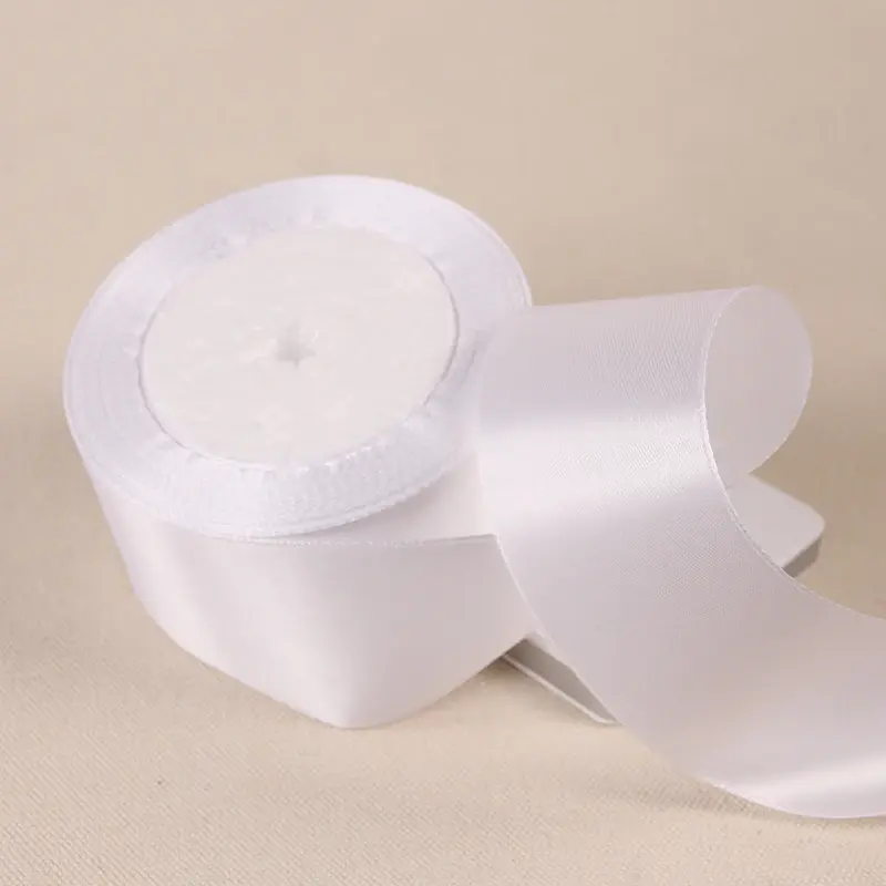 2inch 50mm Single Face Satin Ribbons for Christmas Halloween Wedding Party Decoration DIY Crafts Handmade Fabric 25yards/Roll