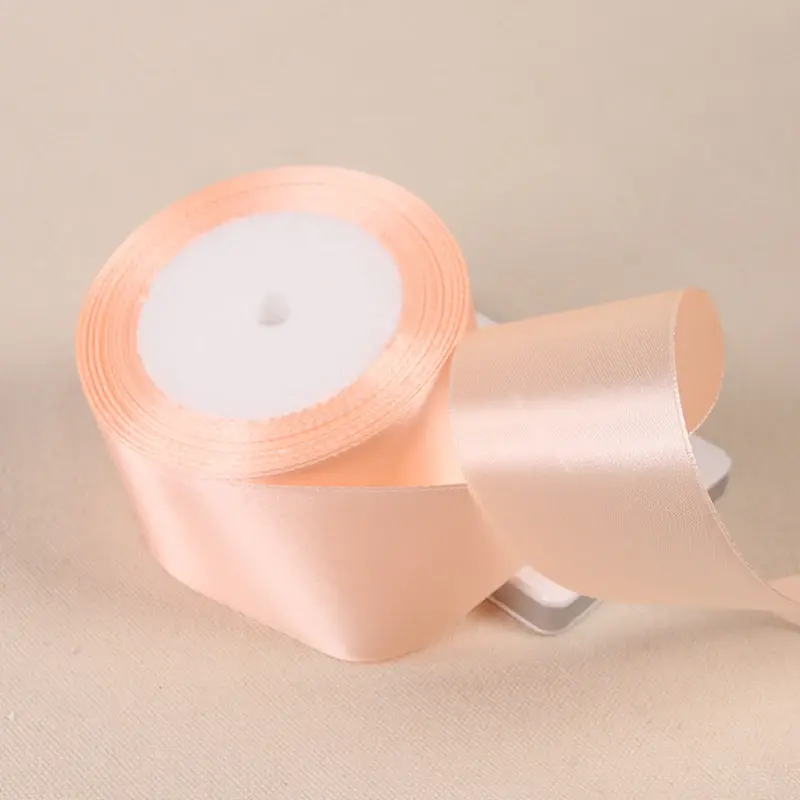 2inch 50mm Single Face Satin Ribbons for Christmas Halloween Wedding Party Decoration DIY Crafts Handmade Fabric 25yards/Roll