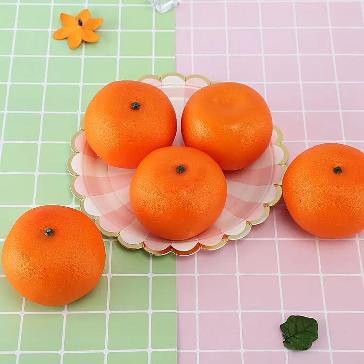 5PCS 6x8cm Artificial Fruits Simulation Orange Christmas Fruits Ornament Home Kitchen Wedding Decoration Foold Photography Props