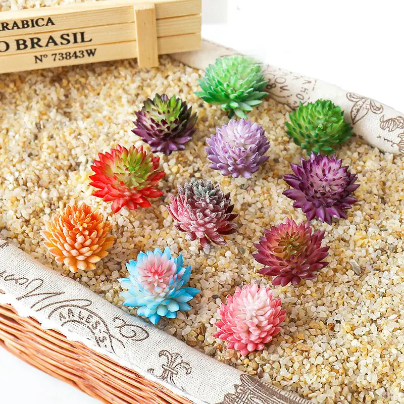 39Styles Green Purple Pink Blue Artificial Succulent Plants Home Garden Bedroom Christmas Halloween Party Decoration Fake Plants