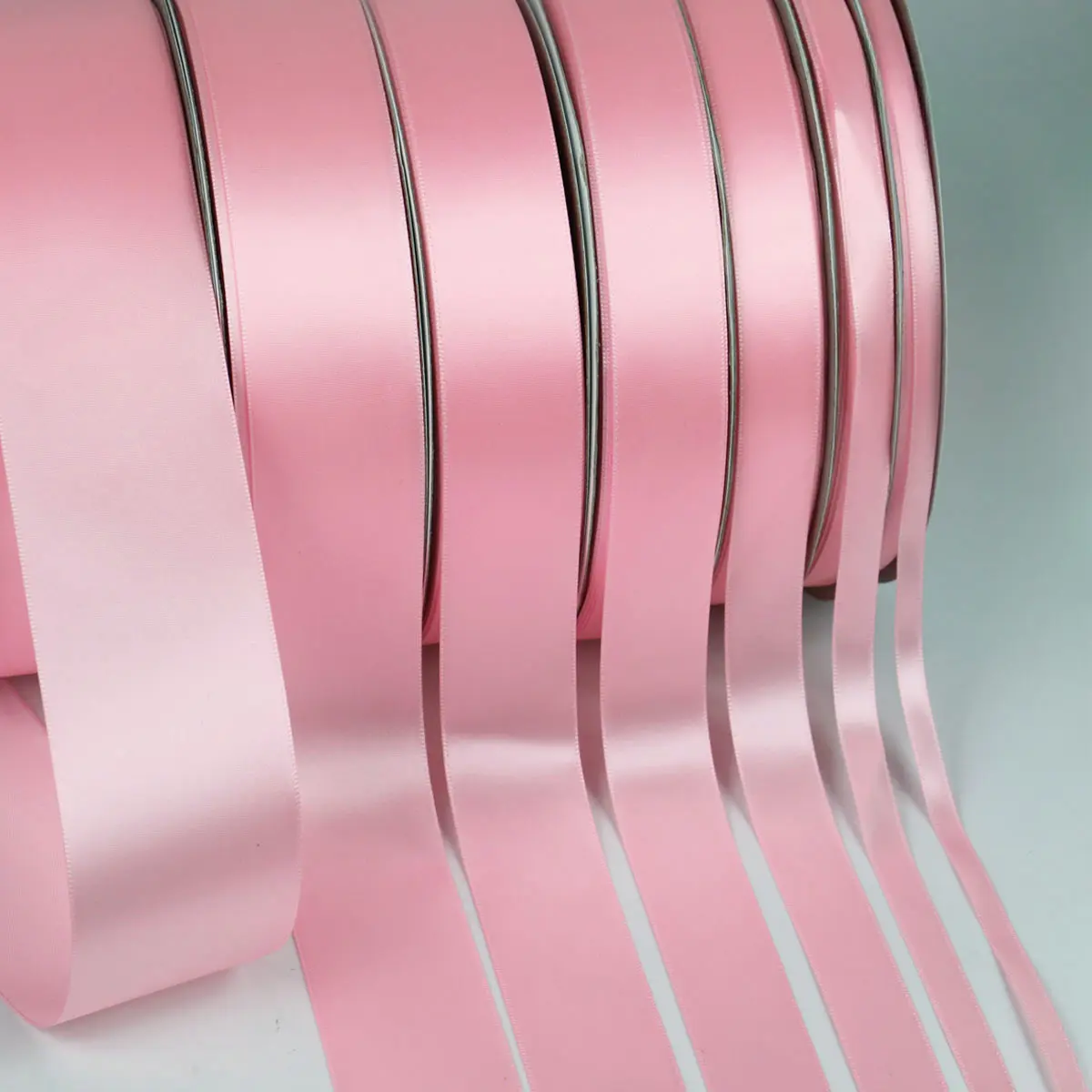 Pink Satin Ribbon 6/10/12/15/20/25/40/50MM 100yards/Roll Wedding Birthday Party Gifts DIY Wrapping Christmas Halloween Crafts