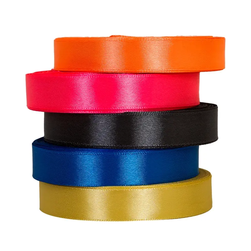 22Meters/Roll 15mm Satin Ribbons Wedding Christmas Halloween Decoration Birthday Party Gift Wrapping Ribbon DIY Crafts Fabric