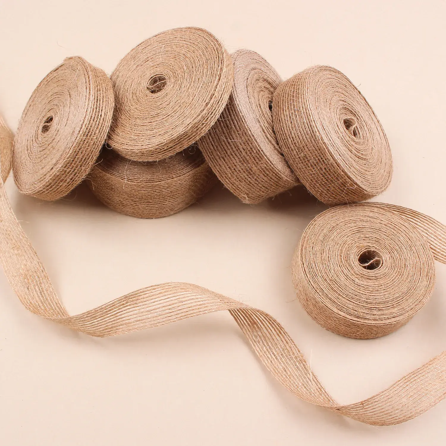 Natural Vintage Jute Burlap Ribbon 6/10/15/20/25/30/38mm 100meters/lot Party Christmas Decoration DIY Gift Packing Supplies
