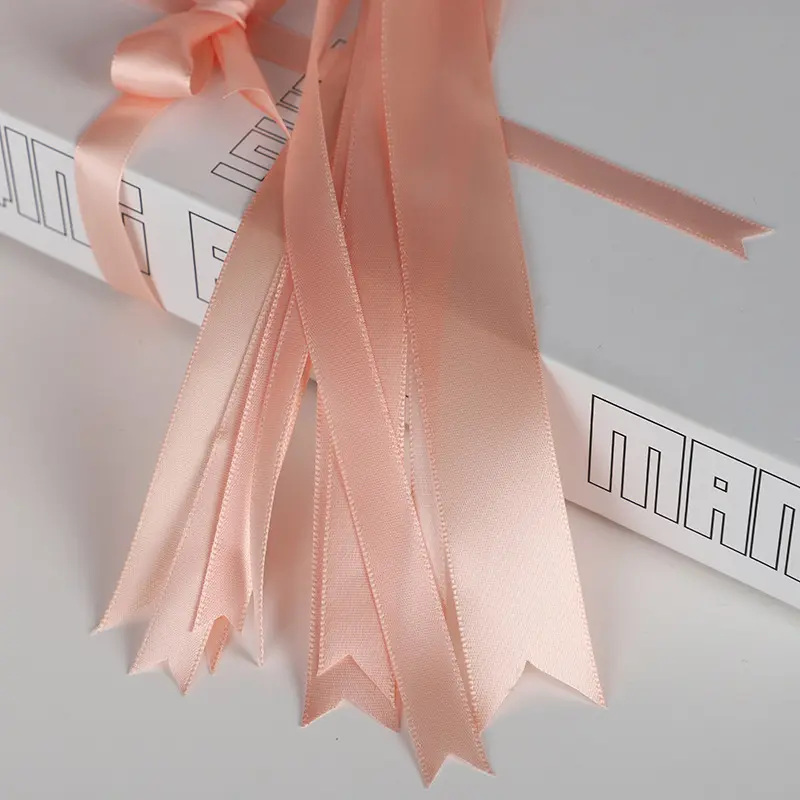 90Meters Nude Pink Satin Ribbon Gift Bow Tape Crafts DIY Sewing Party Wedding Decoration 6mm 10mm 12mm 15mm 20mm 25mm 40mm