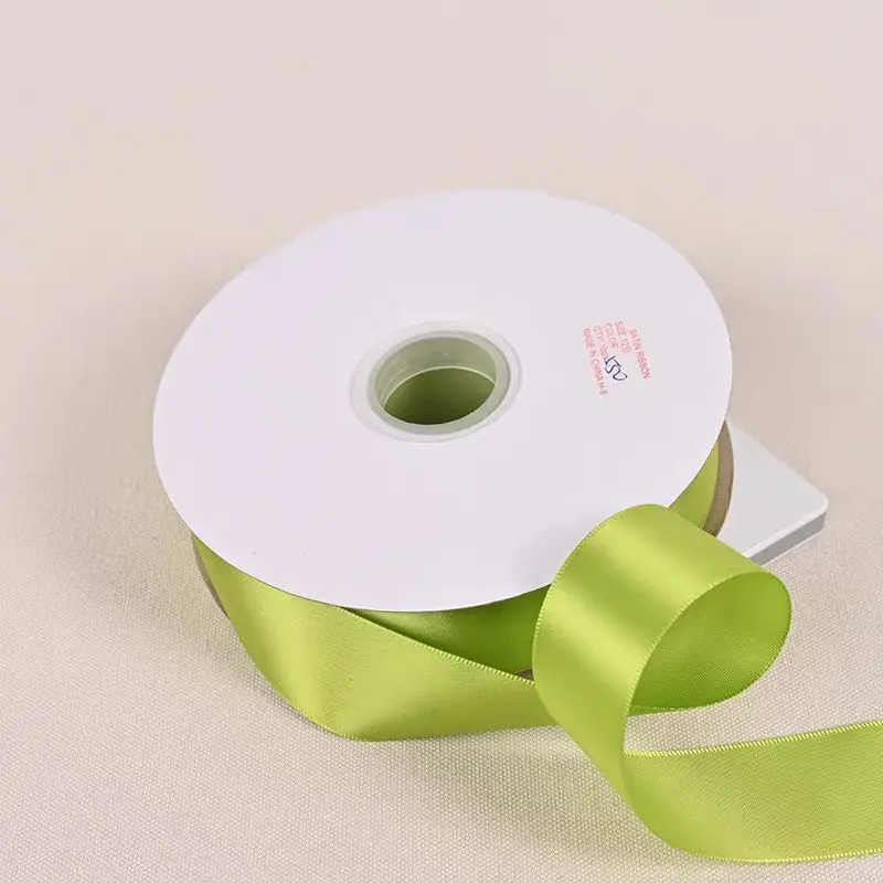 100Yards Fruit Green Satin Ribbon Gift Packing Christmas Party Decoration Handmade DIY Halloween Ribbon 6/10/12/15/20/25/40/50mm