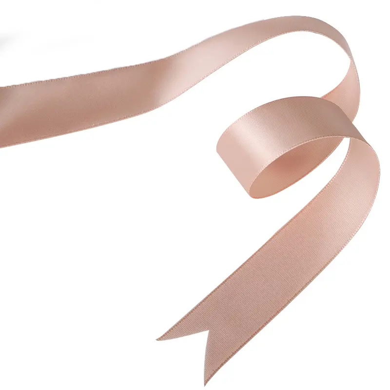 90Meters Nude Pink Satin Ribbon Gift Bow Tape Crafts DIY Sewing Party Wedding Decoration 6mm 10mm 12mm 15mm 20mm 25mm 40mm