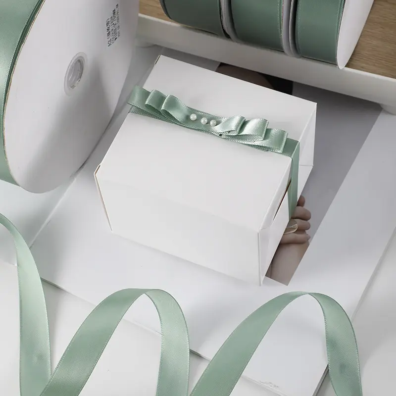 91Meters/Roll 6/10/12/15/20/25/38/50mm Grey Green Handmade Craft Gifts Wedding Decoration Halloween Ribbon