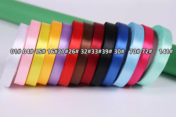 22Meters/Roll 15mm Satin Riboon DIY Sewing Fabric Handmade Crafts Supplies Christmas Halloween Wedding New Year Decoration Tape