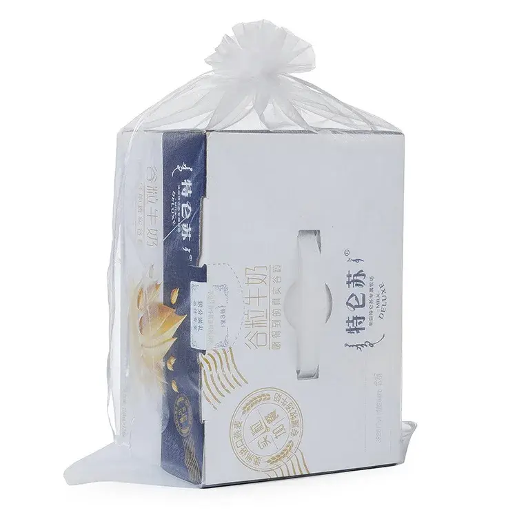 100pcs 35x50cm Drawstring Organza Bags Large Shopping Bags Christmas Halloween Wedding Birthday Party Candy Gift Boxes Bags
