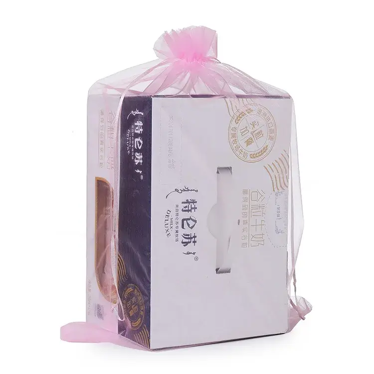 100pcs 35x50cm Drawstring Organza Bags Large Shopping Bags Christmas Halloween Wedding Birthday Party Candy Gift Boxes Bags