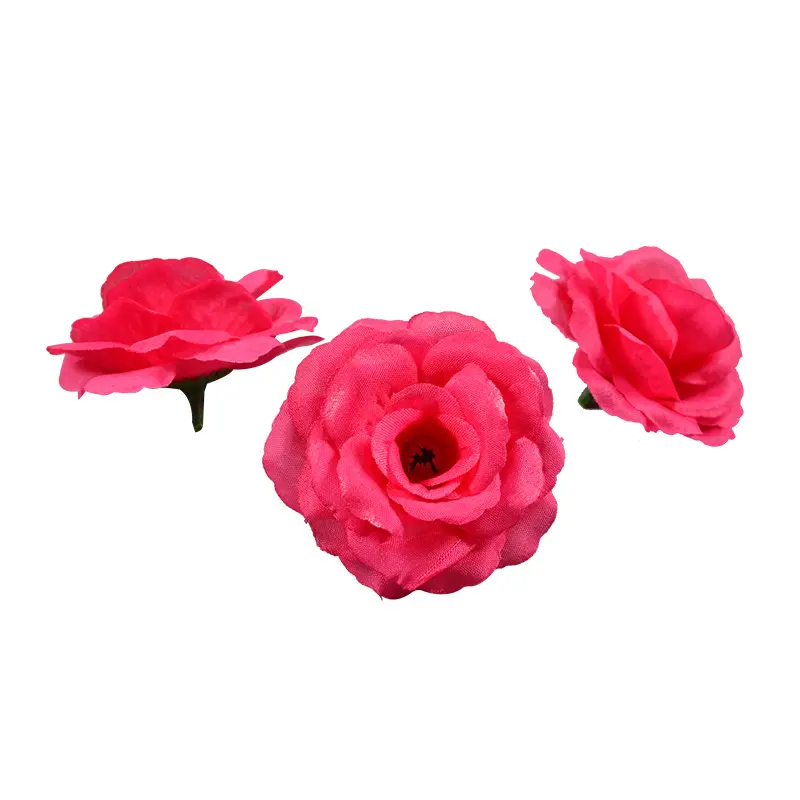 10piece 8cm Artificial Rose Flower Heads Wedding Party Decoration Christmas Halloween New Year Festival DIY Fake Flowers