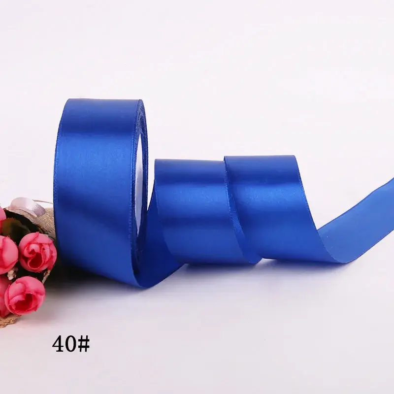 4cm Satin Ribbon DIY Handmade Roses Fabric Christmas Halloween New Year Festival Wedding Birthday Party Gift Box Wrapping Ribbon