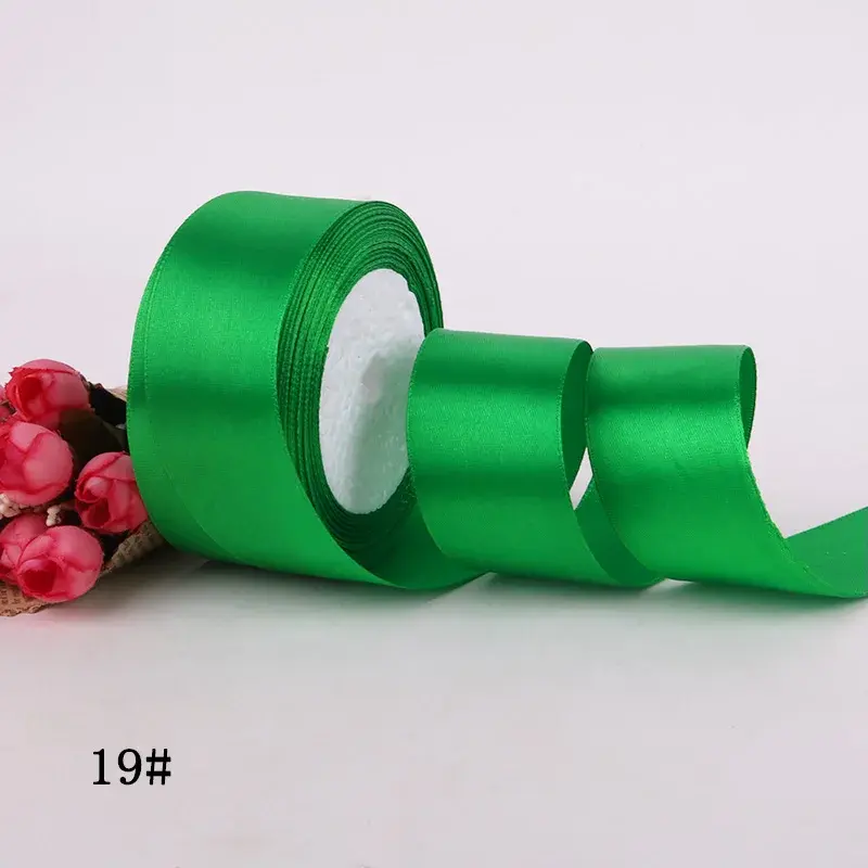 4cm Satin Ribbon DIY Handmade Roses Fabric Christmas Halloween New Year Festival Wedding Birthday Party Gift Box Wrapping Ribbon