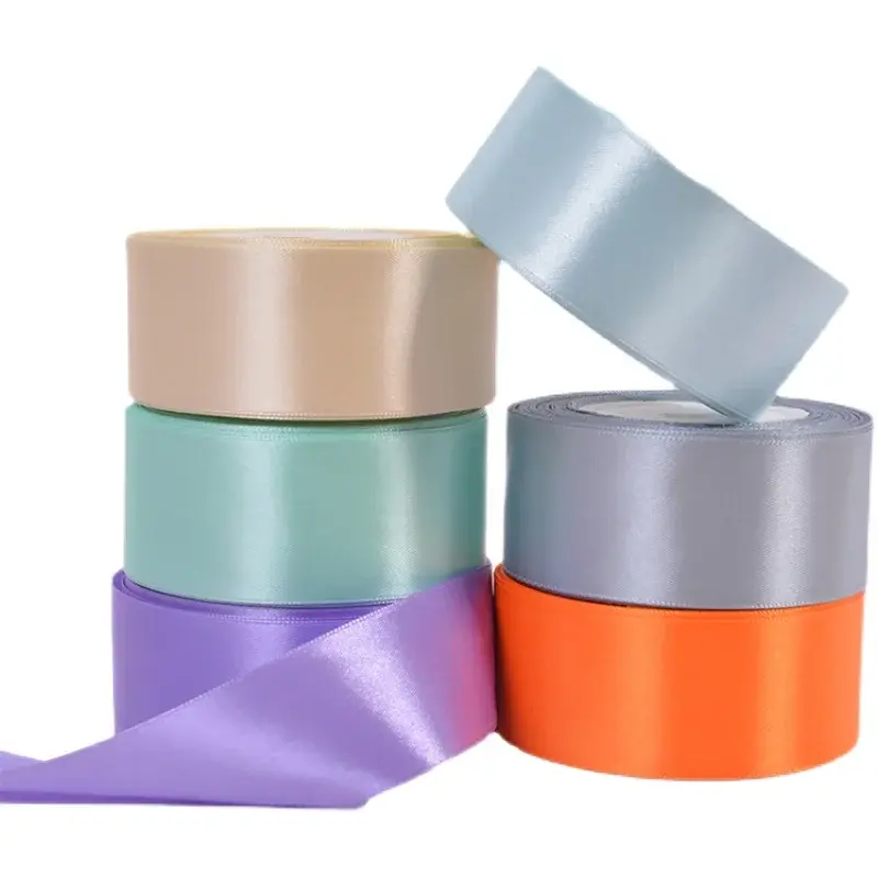 40mm Satin Ribbons for Wedding Birthday Party Gift Wrapping Tape Christmas Halloween Festive Supplies DIY Crafts Handmade Ribbon