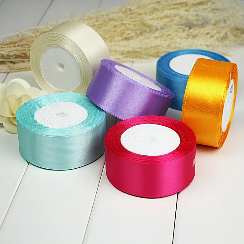40mm Satin Ribbons for Wedding Birthday Party Gift Wrapping Tape Christmas Halloween Festive Supplies DIY Crafts Handmade Ribbon