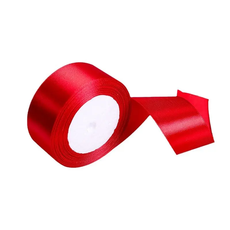 22Meters/Roll 40mm Single Face Satin Ribbons DIY Crafts Fabric Wedding Birthday Party Gift Box Cake Flower Decoration Supplies