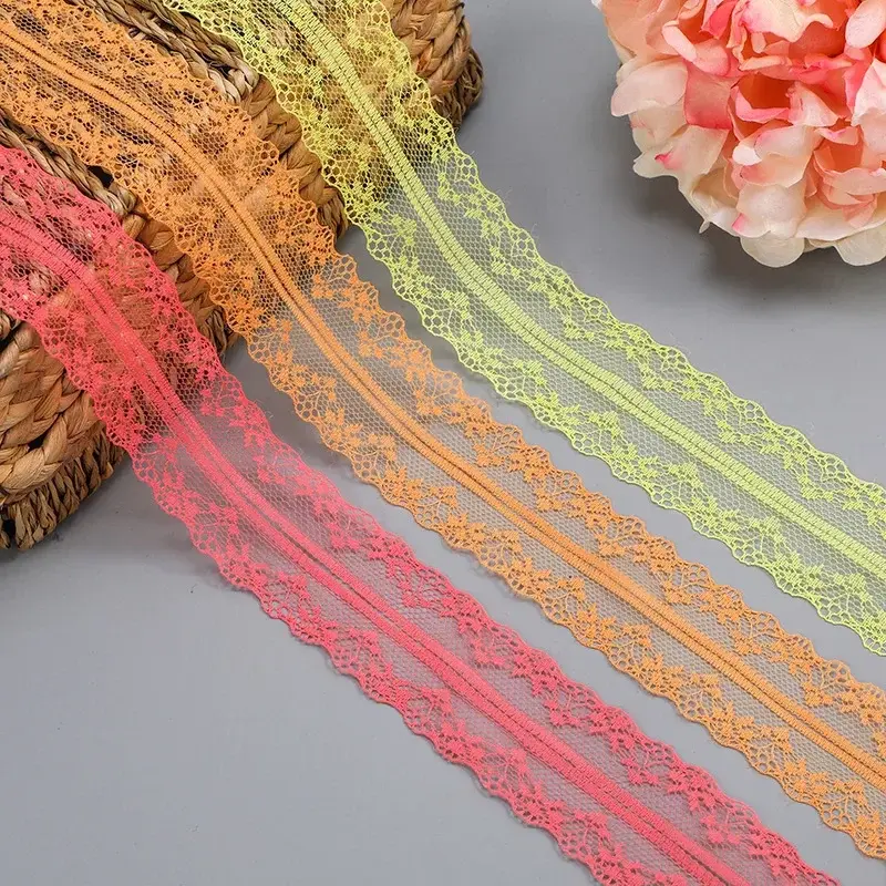 Wholesale 4cm 300Yards/Roll Lace Ribbon Webbing Decoration Love Gift Packing Material Accessories