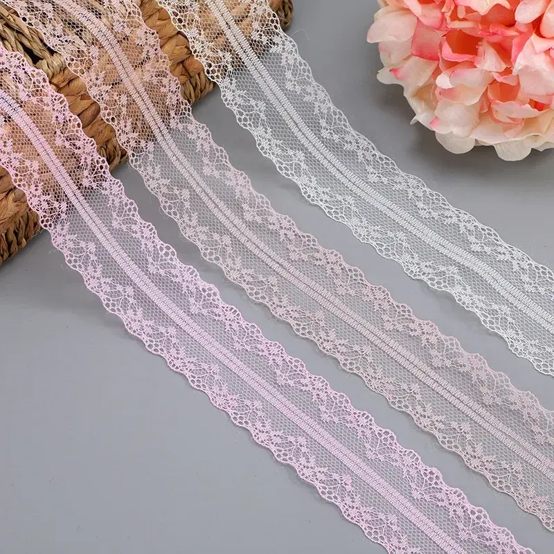 Wholesale 4cm 300Yards/Roll Lace Ribbon Webbing Decoration Love Gift Packing Material Accessories