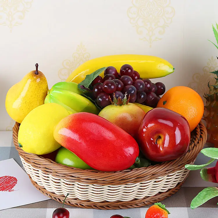 8x11cm 5PCS Yellow Artificial Pears Home Garden Decoration Artificial Fruits Festive & Party Supplies Simulation Pear Ornament