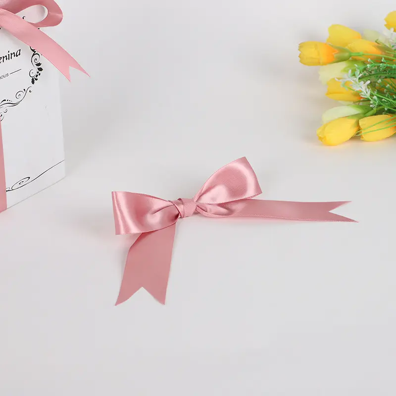 6/10/12/15/20/25/40mm DouShaPink Polyester Satin Ribbon Chrismas Wedding Party Decoration Bow DIY Hair Accessories 90Meters/Roll