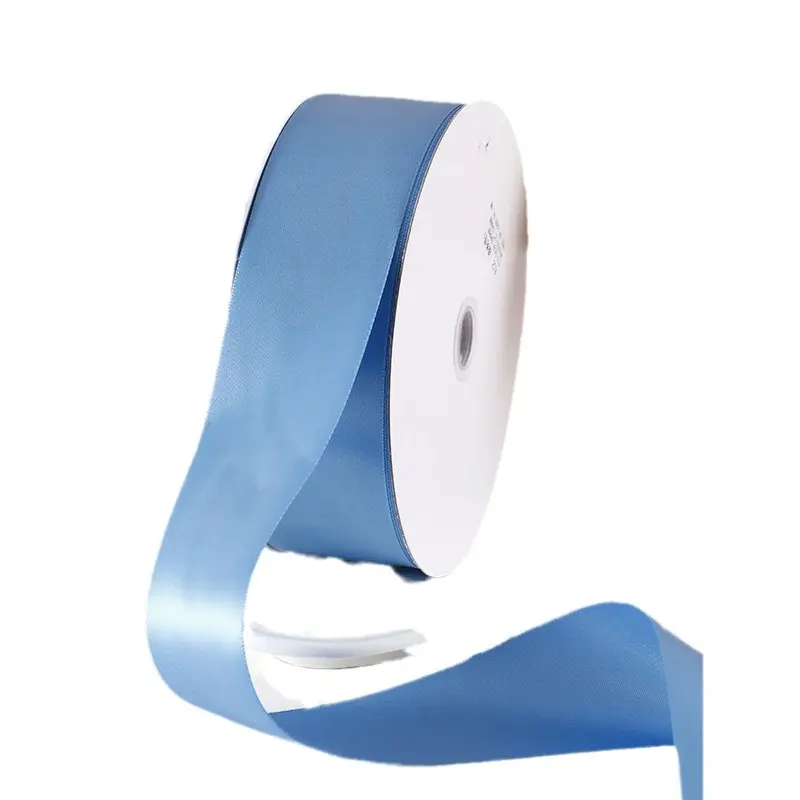91Meters Gray Blue Ribbon 6/10/12/15/20/25/40/50mm Single Face Satin Ribbon Tapes Gift Bouquet Wrapping DIY Hair Bows Supplies