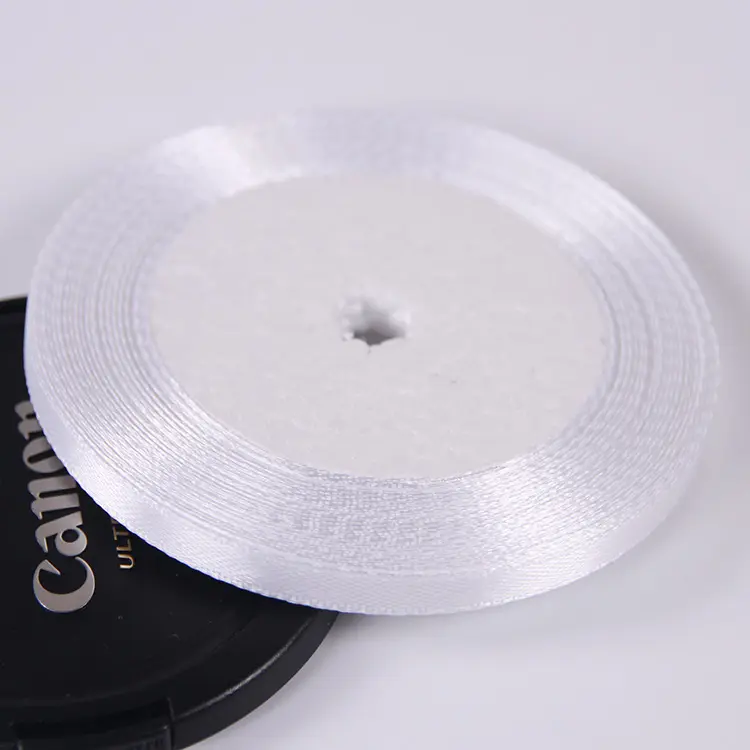 22Meters/Roll 6mm Satin Riboon DIY Sewing Fabric Handmade Crafts Supplies Christmas Halloween Wedding New Year Decoration Tape