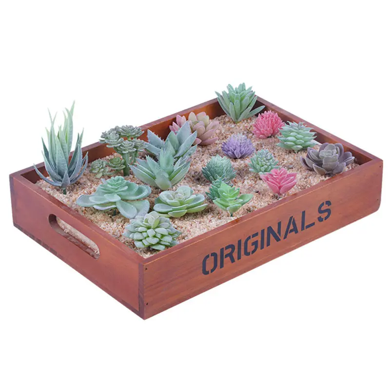 Mix 39Styles Green Artificial Succulents Plants Home Garden Bedroom Office Outside Decor Fake Plants Desktop Mini Small Bonsai