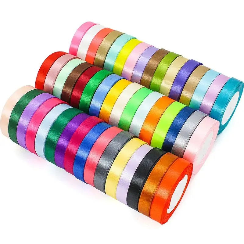 6-10-12-15-20-25-40-50mm Army Olive Green Satin Ribbon 22meters/Roll Wedding Birthday Party Crafts Ribbon