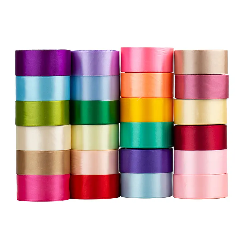 6-10-12-15-20-25-40-50mm Satin Ribbons 25yards/Lot Christmas Halloween Wedding Birthday Party Gift Wrapping Ribbon DIY Crafts