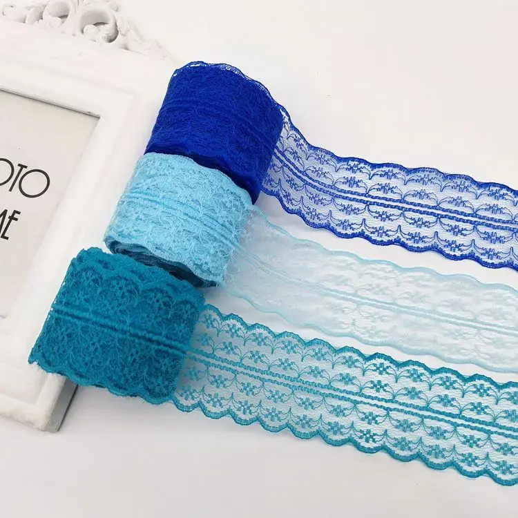 10Meters/Roll 45mm Colorful Non-Stretchy Lace Ribbon DIY Apparel Sewing Fabric Handmade Crafts Supplies Lace Tape Gift Wrapping