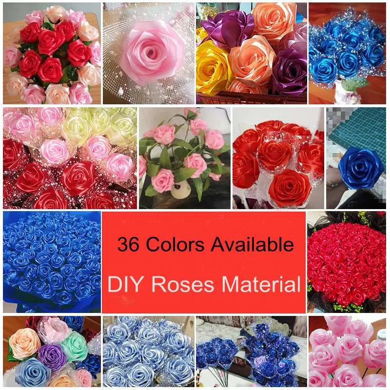 6-10-12-15-20-25-40-50mm Satin Ribbons 25yards/Lot Christmas Halloween Wedding Birthday Party Gift Wrapping Ribbon DIY Crafts