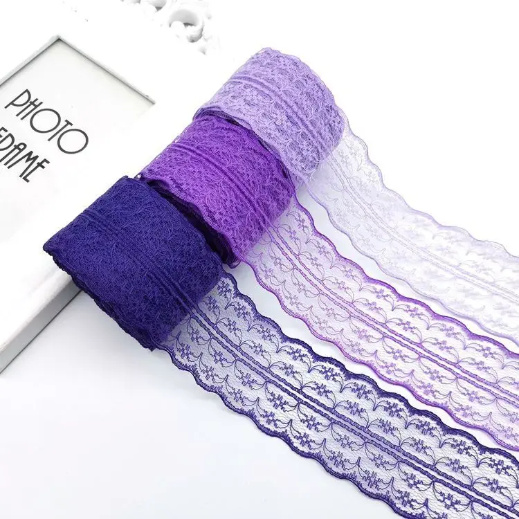 10Meters/Roll 45mm Colorful Non-Stretchy Lace Ribbon DIY Apparel Sewing Fabric Handmade Crafts Supplies Lace Tape Gift Wrapping