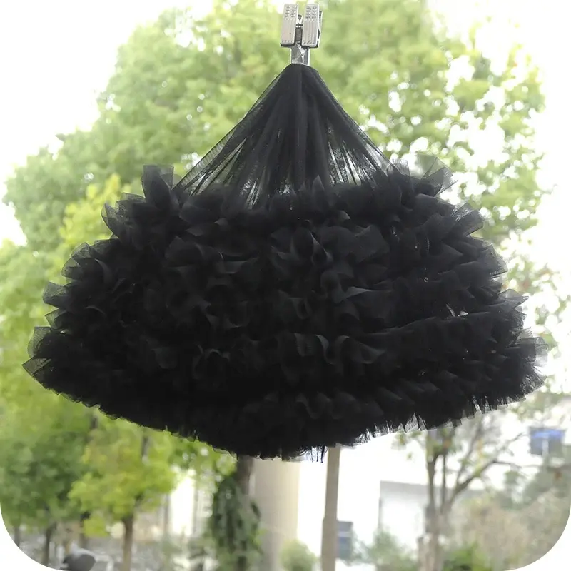 2Meter Soft Elastic Mesh Pleated Lace Ribbon DIY Apparel Sewing Fabric Baby Tutu Dress Home Texitle Crafts Decor Tape 28cm Wide