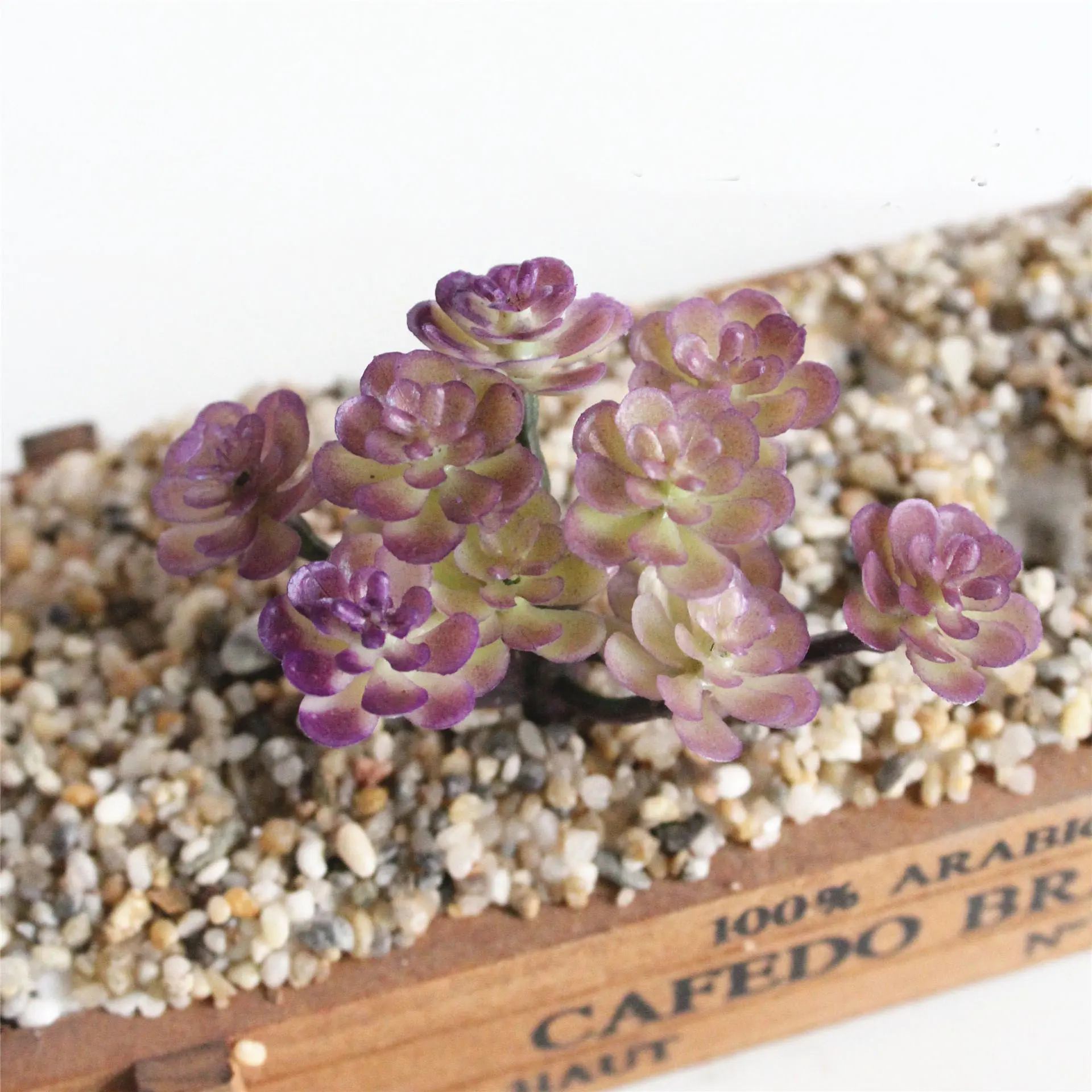 Purple Artificial Succulents Plants Home Garden Desktop Table Decoration Fake Plants Party Festive Supplies Potted Plants Bonsai