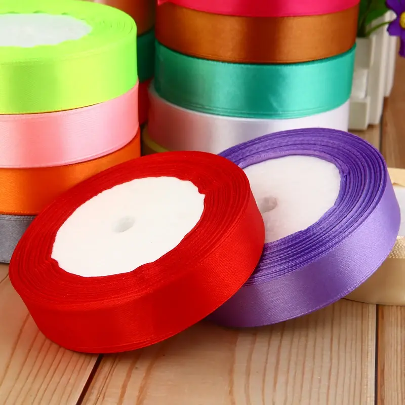 22Meters/Roll 20mm Satin Riboon Handmade Crafts Supplies Christmas Halloween Wedding New Year Decoration Tape