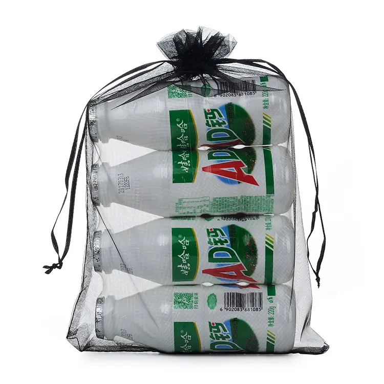 100pcs 17x23cm Drawstring Organza Bags Jewelry Packaging Display Bags Christmas Halloween Wedding Birthday Party Candy Gift Bags