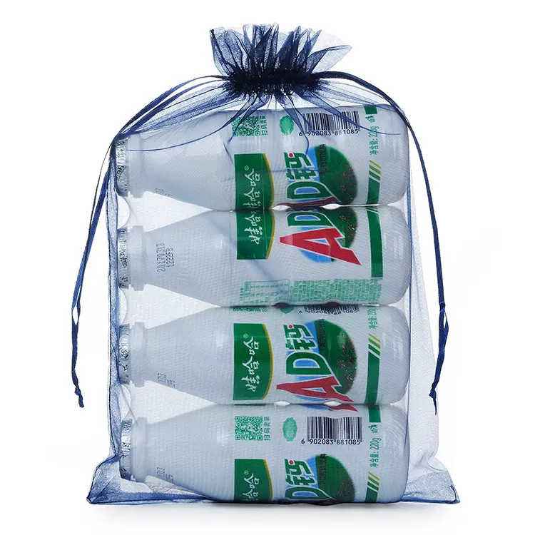 100pcs 17x23cm Drawstring Organza Bags Jewelry Packaging Display Bags Christmas Halloween Wedding Birthday Party Candy Gift Bags