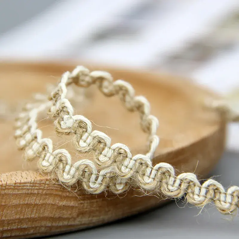 5mmx5M Vintage Jute Burlap Hessian Ribbon DIY Gift Box Packaging Lace Christmas Wedding Party Photography Wall Decor Webbing