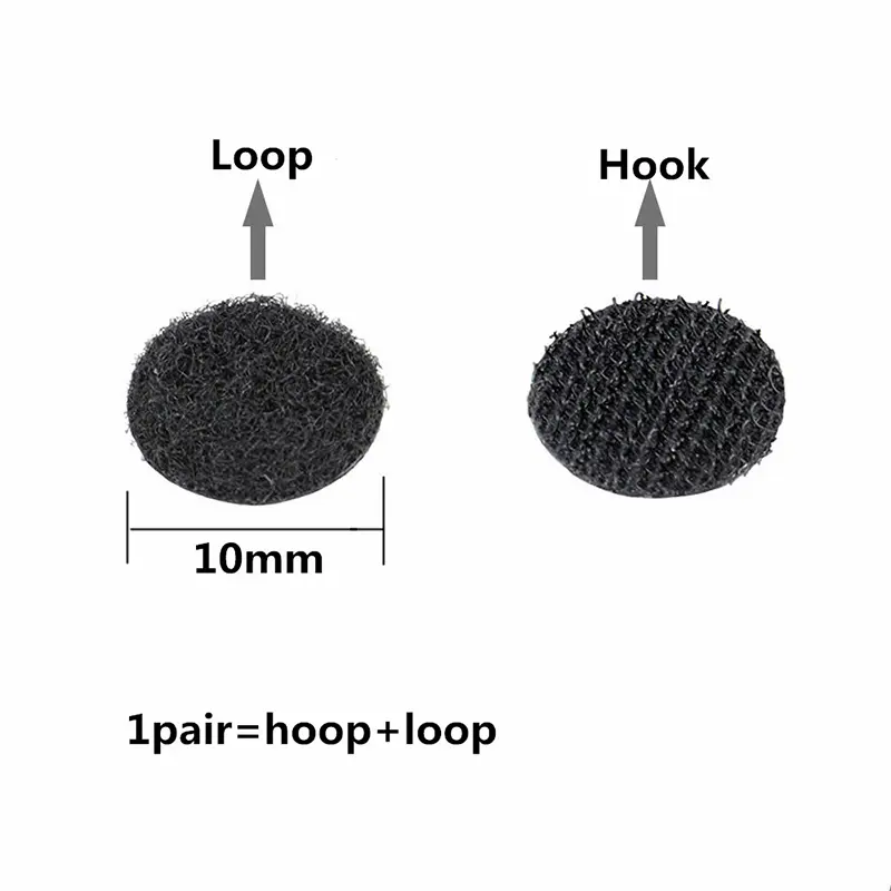 10mm 15mm Multicolor Self Adhesive Hook and Loop Fasteners Round Dots Stickers Nylon Sticky Magic Sticker Sewing Accessories