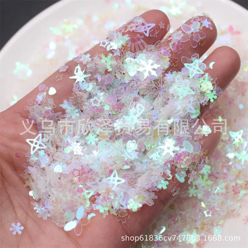 Mix Sequin for Craft Glitter Transparent Star Heart Flower Unicorn Mermaid Shell Sequins Paillettes DIY Manicure Nail Art Decor