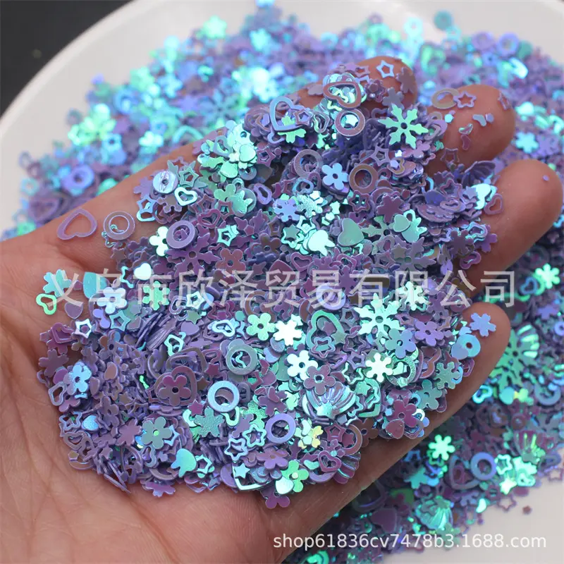 Mix Sequin for Craft Glitter Transparent Star Heart Flower Unicorn Mermaid Shell Sequins Paillettes DIY Manicure Nail Art Decor