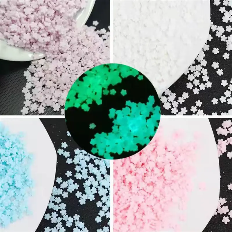 50g Luminous Star Moon Slice Polymer Clay Glow In The Dark Energy Storage Fluorescent Luminous Art Decor Kids Living Room Decor