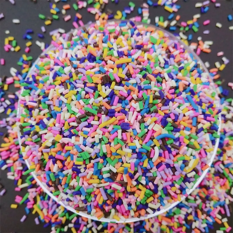 Mix Candle Sprinkles Candy Corn Polymer Clay Sprinkles Bulk for DIY Crafts Tiny Foam Klei Cake Decoration Clay Embellishments
