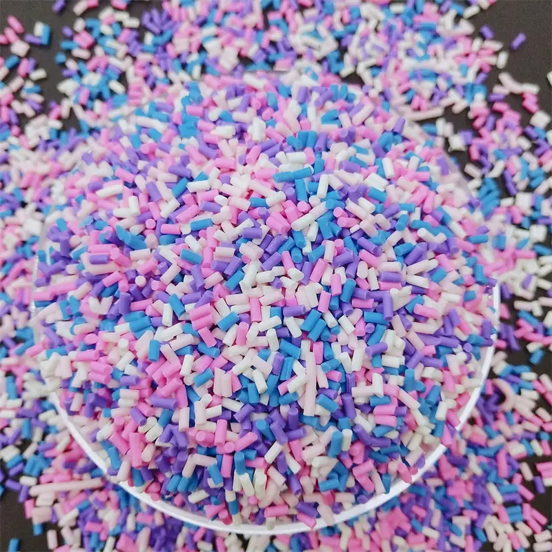 Mix Candle Sprinkles Candy Corn Polymer Clay Sprinkles Bulk for DIY Crafts Tiny Foam Klei Cake Decoration Clay Embellishments
