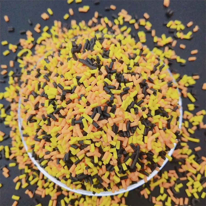 Mix Candle Sprinkles Candy Corn Polymer Clay Sprinkles Bulk for DIY Crafts Tiny Foam Klei Cake Decoration Clay Embellishments